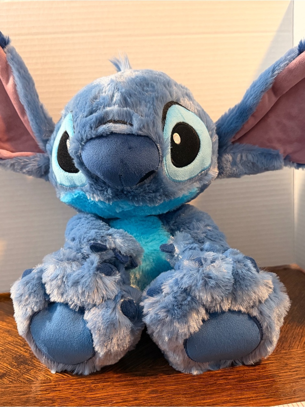 Disney Blue Stitch Plush with Pink-Eared Accents